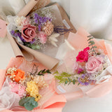 3 Preserved Flowers Carnation Bouquet