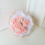 Pearl Ruffle Wrap Luxe Collection Soap Bouquet