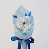 3 Soap Roses Bouquet (Cone Wrapping)
