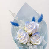 3 Soap Roses Bouquet (Cone Wrapping)