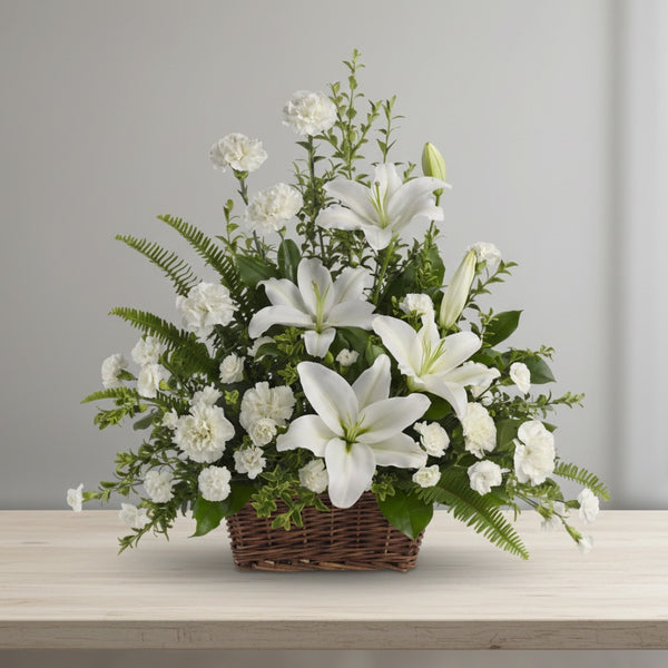 Designer's Choice Fresh Flowers Sympathy Centrepiece Arrangement
