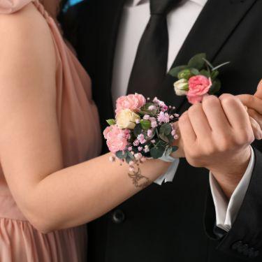 Custom Corsage & Boutonnière Set - Fresh Flower - Aromatears flowerGeneral