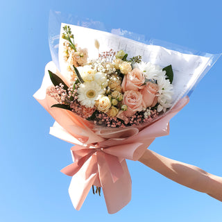 Daily Peach - Designer's Choice Fresh Bouquet - Aromatears flower Designer Choice