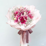 Lily - Fresh Flowers Round Bouquet