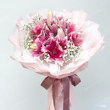 Lily - Fresh Flowers Round Bouquet