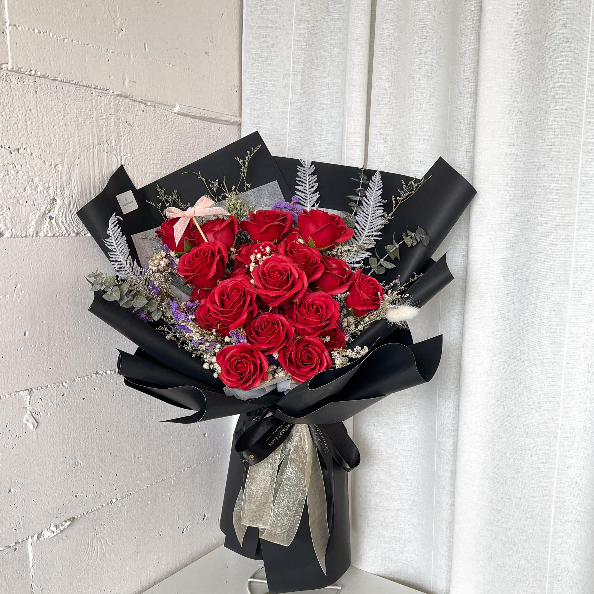 24 Soap Roses Bouquet - Aromatears flower Soap Roses