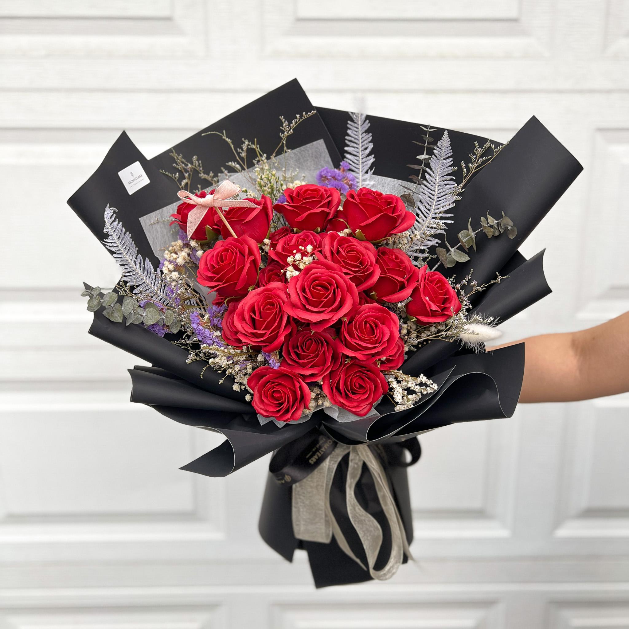 24 Soap Roses Bouquet - Aromatears flowerRose
