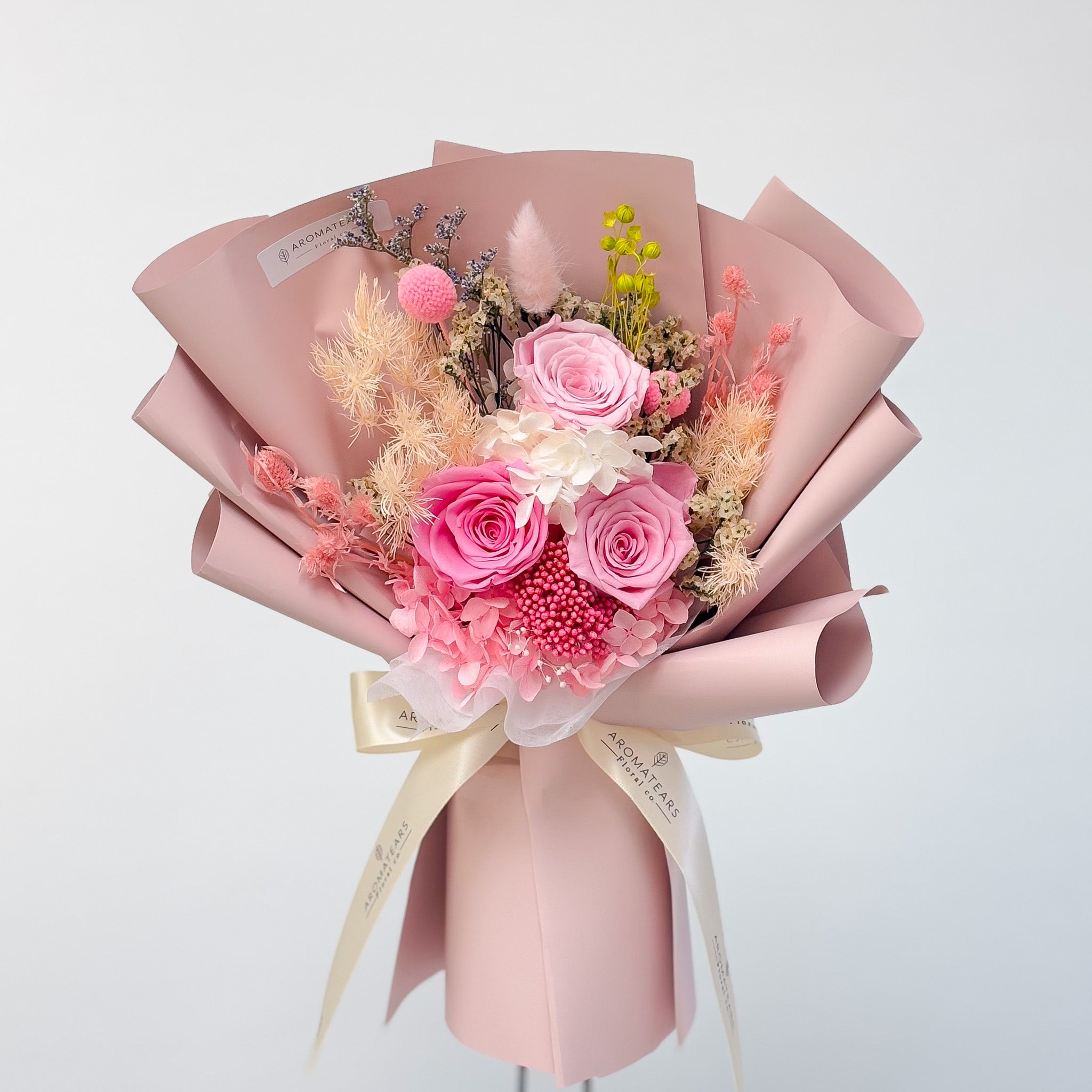 3 Preserved Roses Bouquet - Aromatears flower Uncategorized