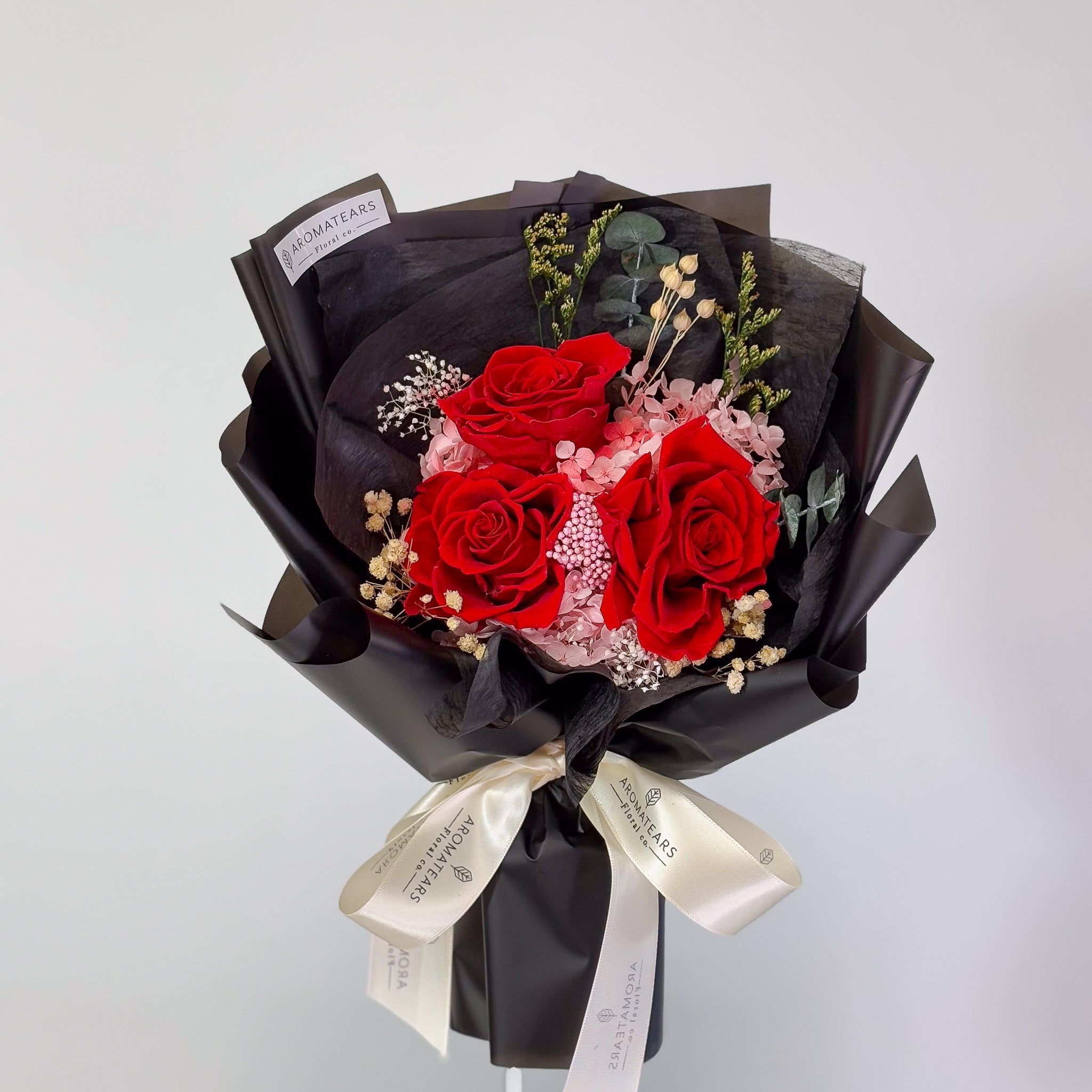 3 Preserved Roses Bouquet - Aromatears flower Uncategorized