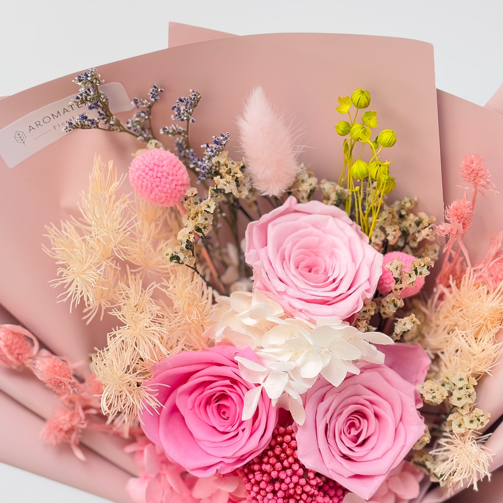 3 Preserved Roses Bouquet - Aromatears flower Uncategorized