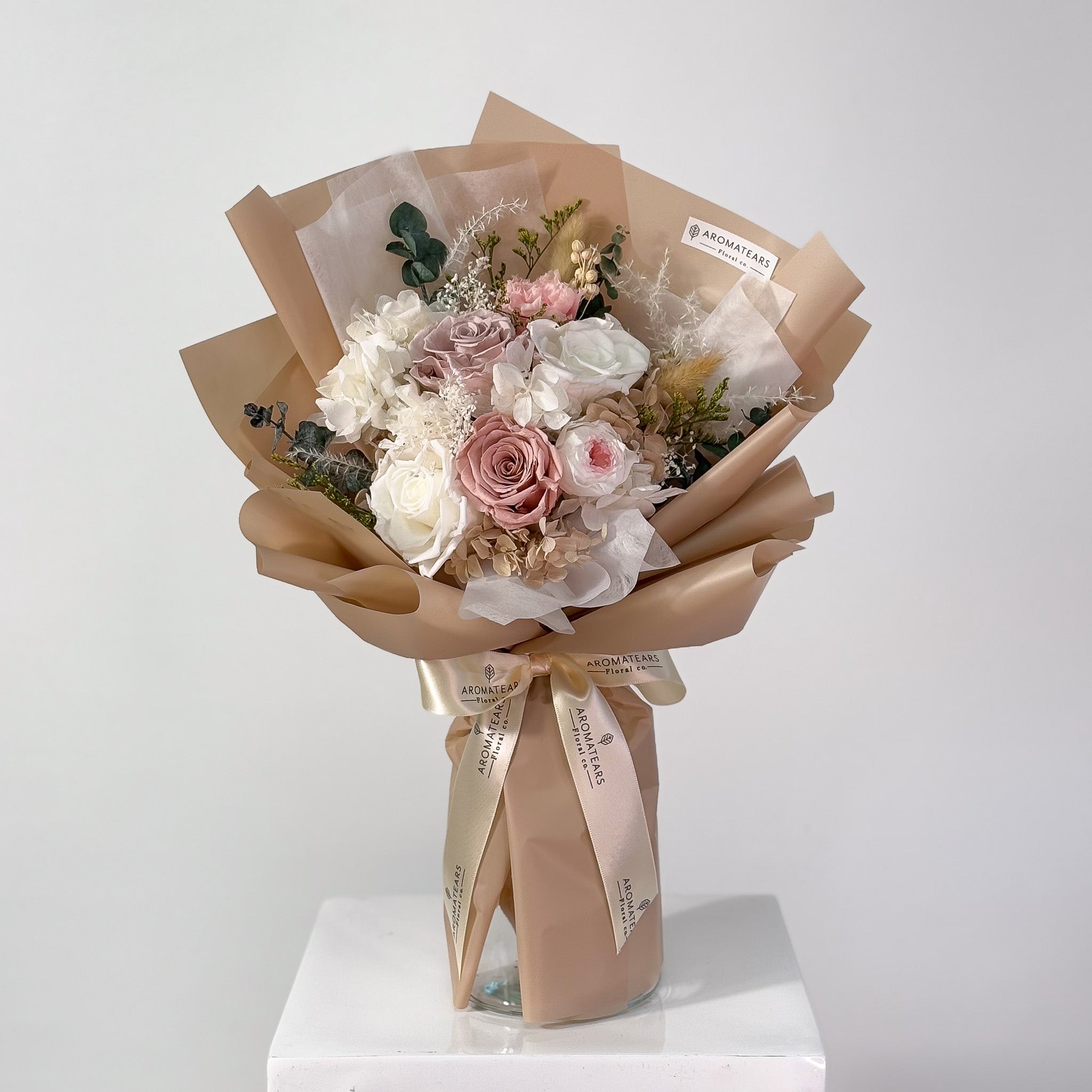 5 Preserved Rose Bouquet - Aromatears flower Rose