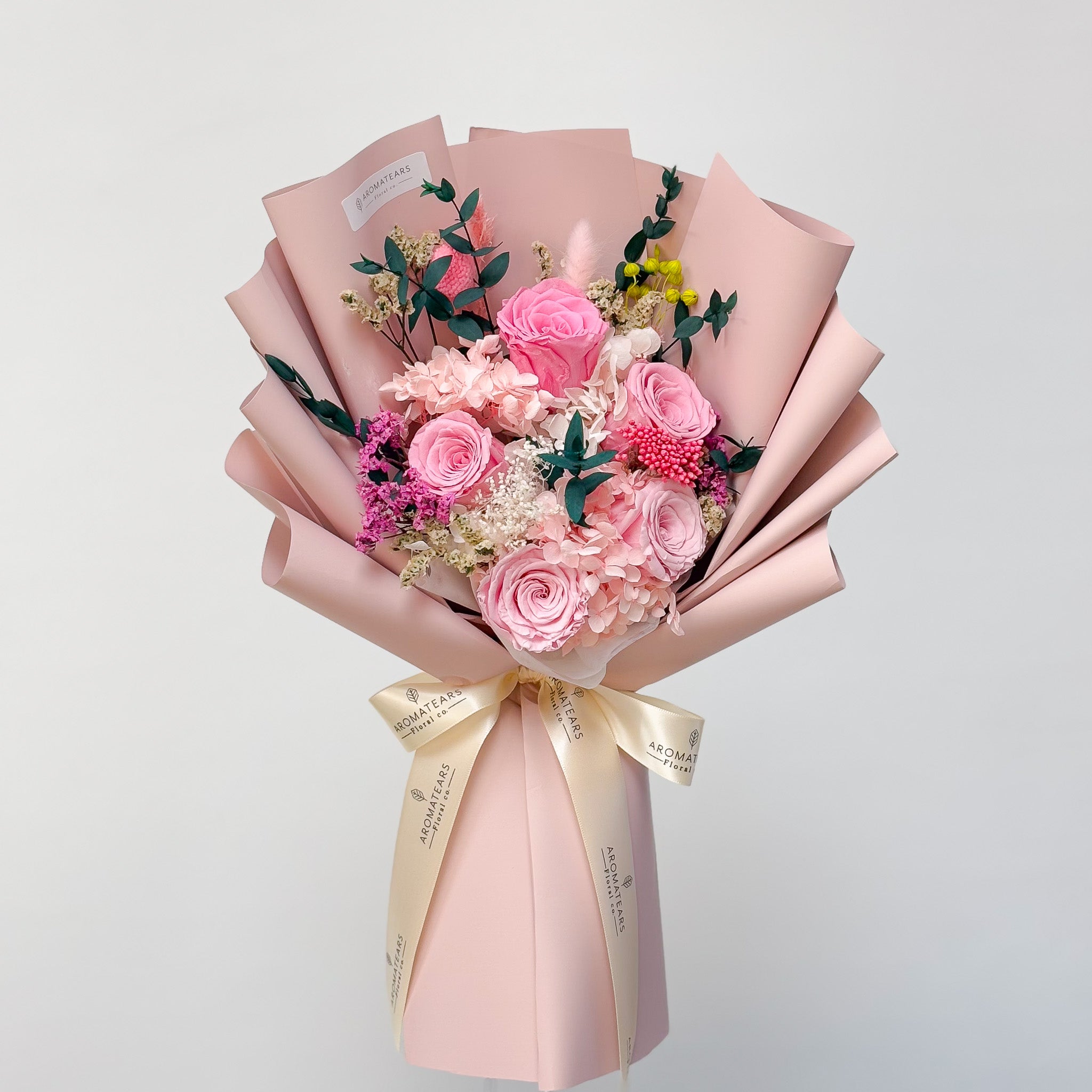 5 Preserved Rose Bouquet - Aromatears flower Rose