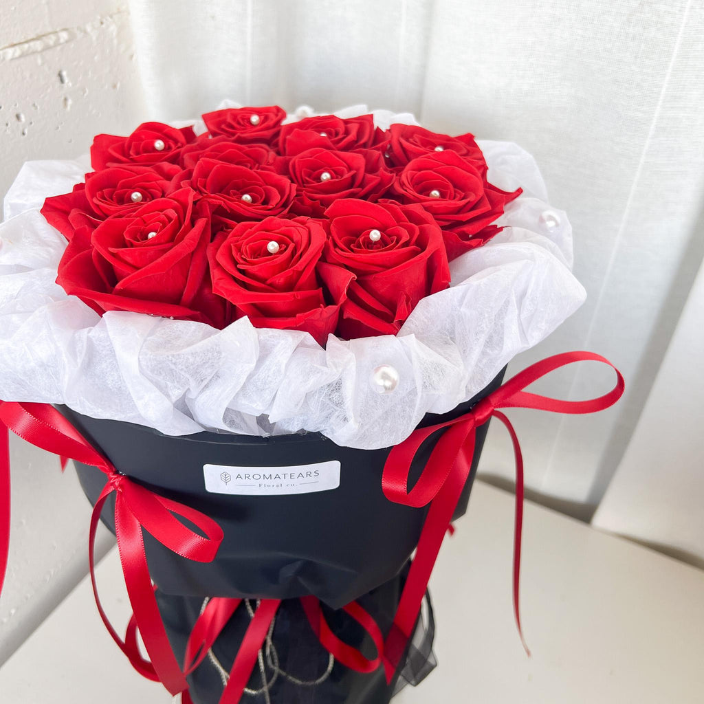 520 Roses 520 Preserved Roses Round Bouquet