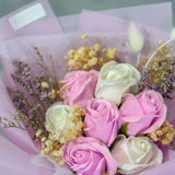 7 Soap Roses Bouquet - Aromatears flower Soap Roses