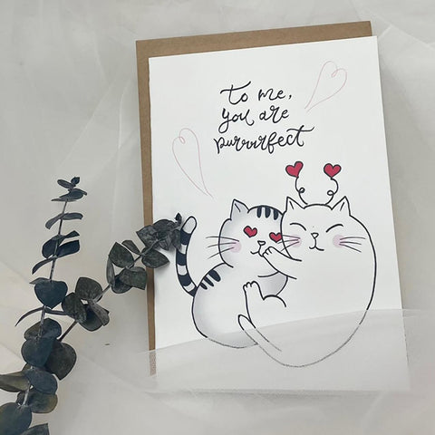 You are purrrfect small card