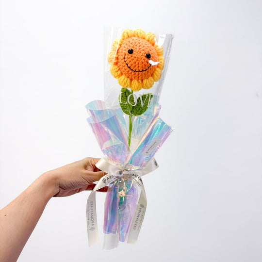 Crochet Smile Sunflower Bouquet