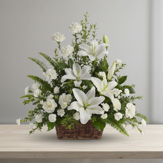 Designer's Choice Fresh Flowers Sympathy Centerpiece Arrangement