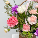 Carnations Fresh Flower Basket