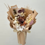 (Limited) Chocolate - Single Preserved Rose Bouquet (Joyce ONLY)