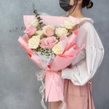 (Unavailable May 8th - 12th) Romantic 12 Fresh Roses Bouquet