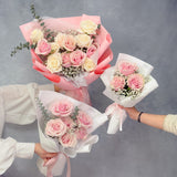 (Unavailable May 8th - 12th) Romantic 6 Fresh Roses Bouquet