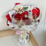Winter Soap Flowers Bouquet - Small (Winter/ Santa Bear Included)