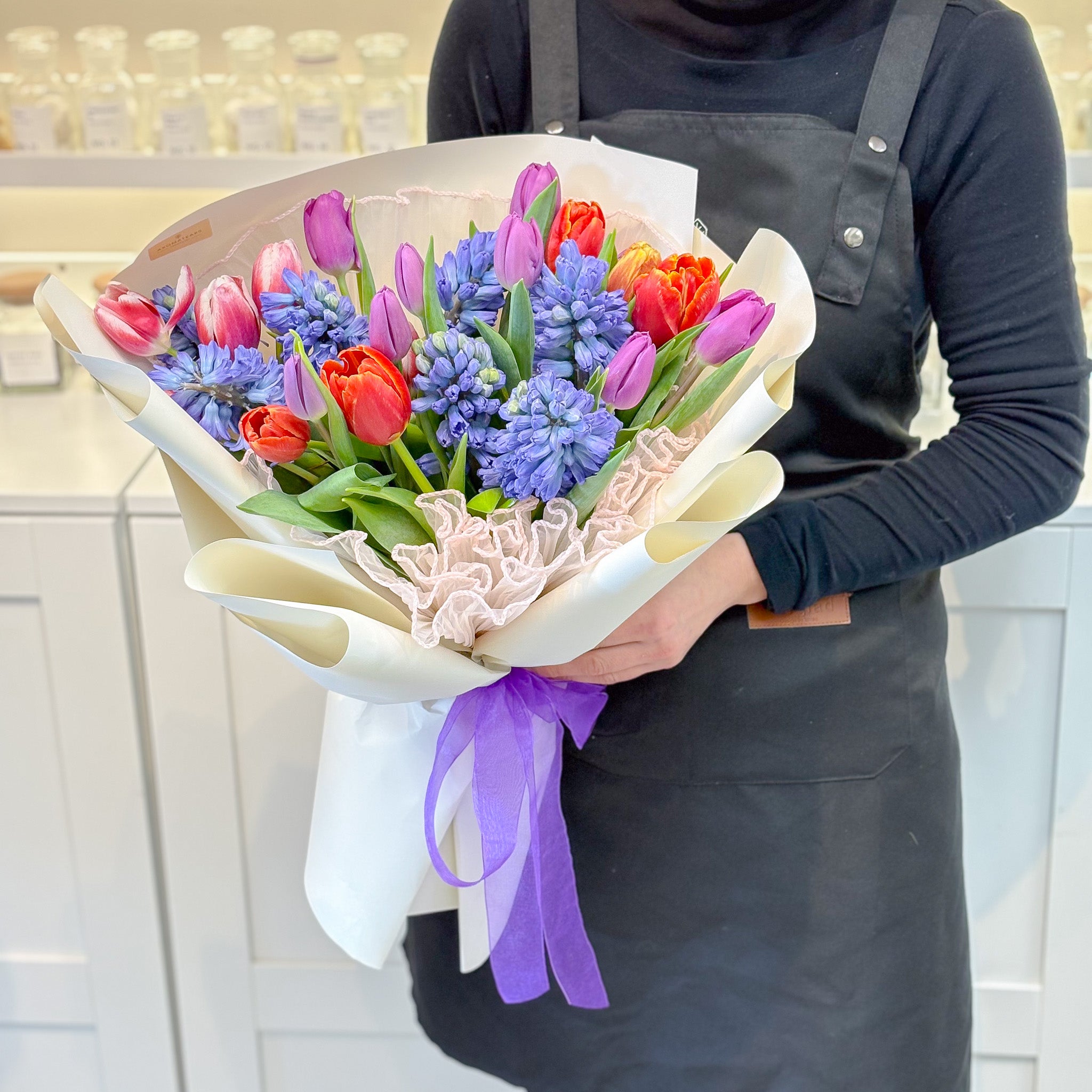 Tulip & Hyacinth - Designer's Choice Fresh Flower Bouquet