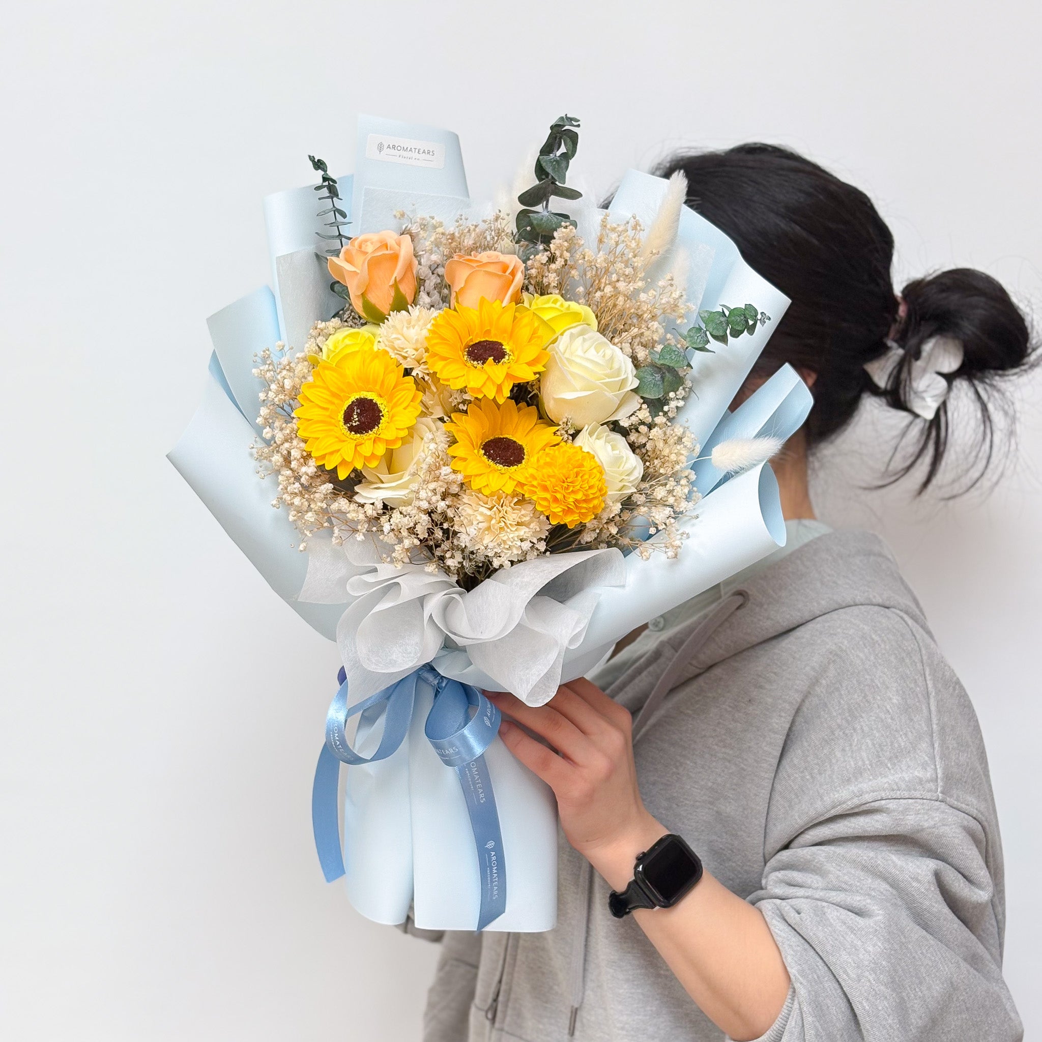 Graduation Special Sunflower Soap Bouquet