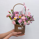 Carnations Fresh Flower Basket