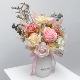 (Mother's Day Special) Soap Flower Vase Arrangement - Online ONLY