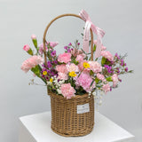 Carnations Fresh Flower Basket