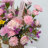 Carnations Fresh Flower Basket