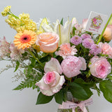 Designer's Choice Peony & Lily Fresh Flower Vase