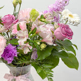 Designer's Choice Peony & Lily Fresh Flower Vase