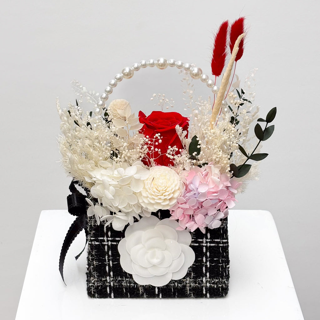 Luxe Collection Preserved Rose Basket - Online ONLY