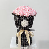 Luxe Collection Soap Rose Round Bouquet w/ Pearl Hoop