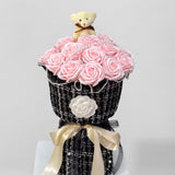 Luxe Collection Soap Rose Round Bouquet w/ Pearl Hoop