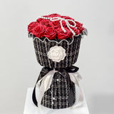 Luxe Collection Soap Rose Round Bouquet w/ Pearl Hoop