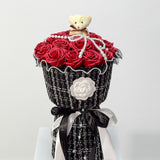 Luxe Collection Soap Rose Round Bouquet w/ Pearl Hoop