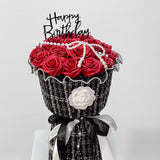 Luxe Collection Soap Rose Round Bouquet w/ Pearl Hoop