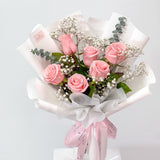 Romantic 6 Fresh Roses Bouquet