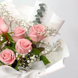 Romantic 6 Fresh Roses Bouquet