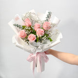 Romantic 6 Fresh Roses Bouquet
