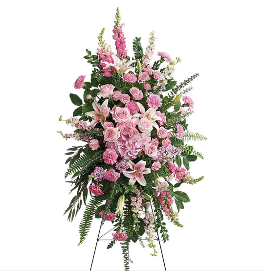 Premium - Designer's Choice Fresh Flowers Funeral Stand