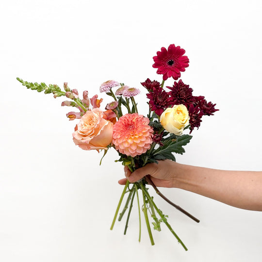 Seasonal Flower Bundle (Clear Wrapping)