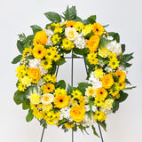 Standard - Designer's Choice Fresh Flowers Funeral Wreath
