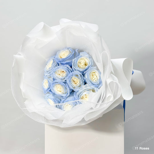 Unique Color - Fresh Round Roses Bouquet