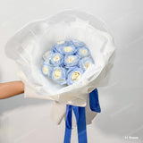 Unique Color - Fresh Round Roses Bouquet