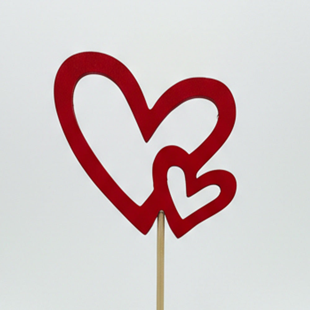 2D Heart Topper