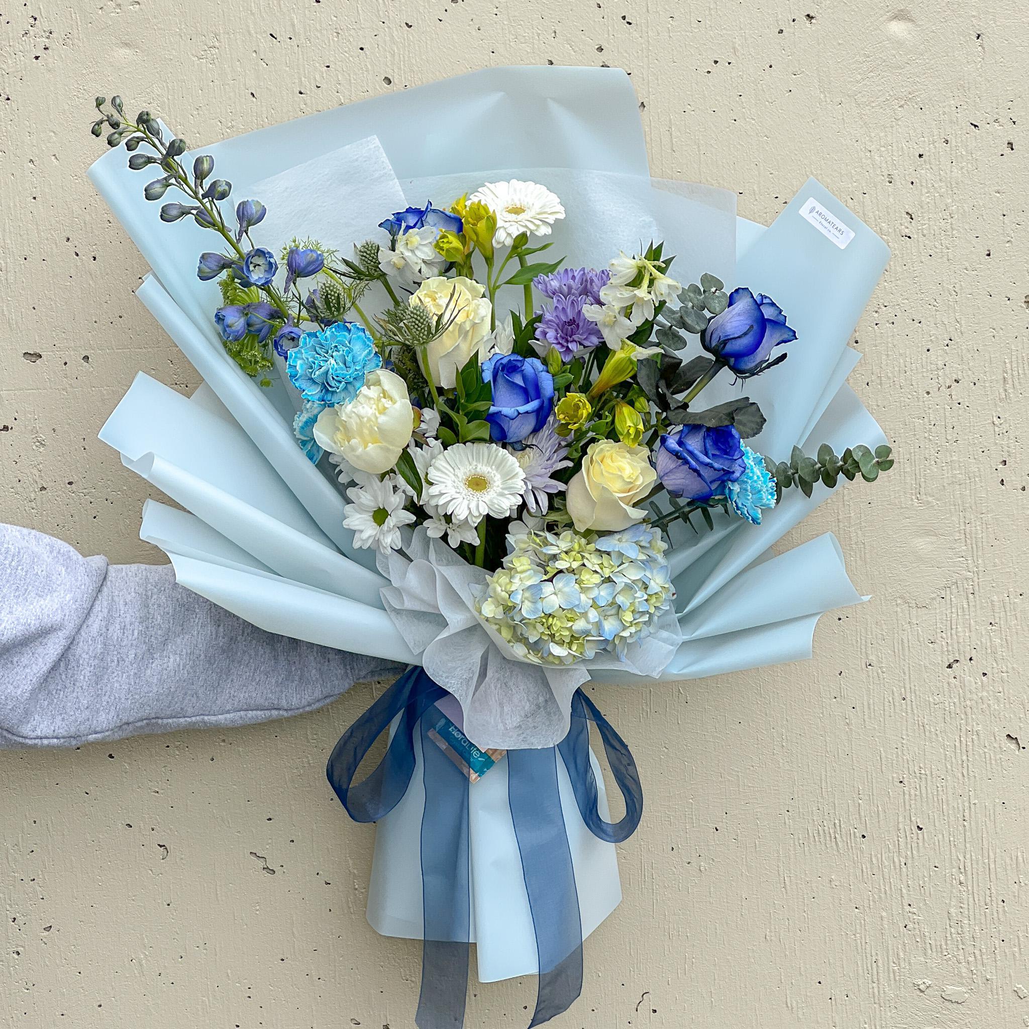 Blue - Designer's Choice Fresh Bouquet - Aromatears flower Designer Choice